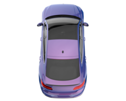 Modern car isolated on transparent background. 3d rendering - illustration png