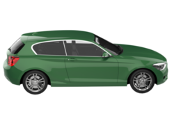 Modern car isolated on transparent background. 3d rendering - illustration png