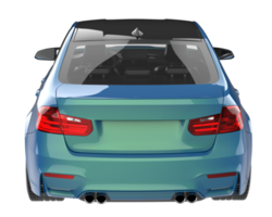 Modern car isolated on transparent background. 3d rendering - illustration png