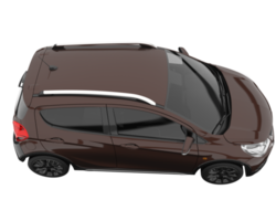 Modern car isolated on transparent background. 3d rendering - illustration png