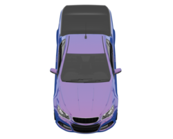 Modern car isolated on transparent background. 3d rendering - illustration png