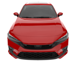 Modern car isolated on transparent background. 3d rendering - illustration png