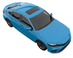 carro moderno isolado em fundo transparente. renderização 3D - ilustração png