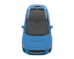 Modern car isolated on transparent background. 3d rendering - illustration png