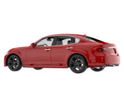 Modern car isolated on transparent background. 3d rendering - illustration png