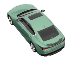 Modern car isolated on transparent background. 3d rendering - illustration png