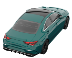 Modern car isolated on transparent background. 3d rendering - illustration png