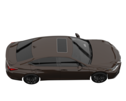 voiture moderne isolée sur fond transparent. rendu 3d - illustration png