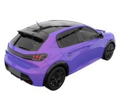 Modern car isolated on transparent background. 3d rendering - illustration png