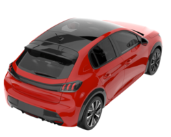 Modern car isolated on transparent background. 3d rendering - illustration png