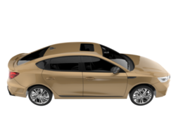 Modern car isolated on transparent background. 3d rendering - illustration png