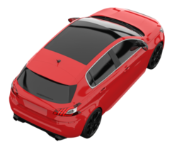Modern car isolated on transparent background. 3d rendering - illustration png