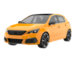 Modern car isolated on transparent background. 3d rendering - illustration png