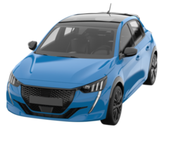 Modern car isolated on transparent background. 3d rendering - illustration png