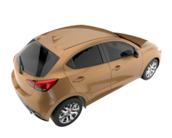 carro moderno isolado em fundo transparente. renderização 3D - ilustração png