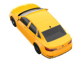 Modern car isolated on transparent background. 3d rendering - illustration png