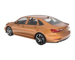 Modern car isolated on transparent background. 3d rendering - illustration png