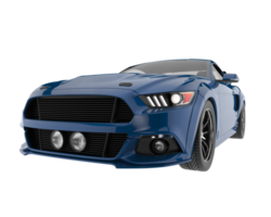 voiture de muscle isolée sur fond transparent. rendu 3d - illustration png