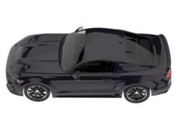 Muscle car isolated on transparent background. 3d rendering - illustration png