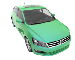 Modern car isolated on transparent background. 3d rendering - illustration png