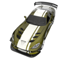 Muscle car isolated on transparent background. 3d rendering - illustration png