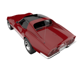 muscle car isolado em fundo transparente. renderização 3D - ilustração png