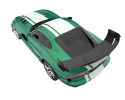 coche muscular aislado sobre fondo transparente. Representación 3d - ilustración png