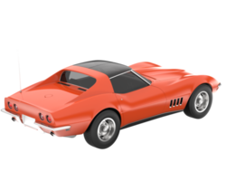 Muscle car isolated on transparent background. 3d rendering - illustration png