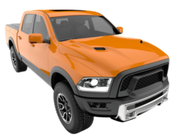 Pickup truck isolated on transparent background. 3d rendering - illustration png