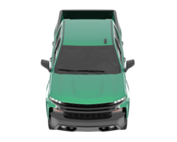 Pickup truck isolated on transparent background. 3d rendering - illustration png