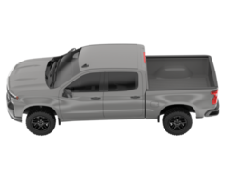 Pickup truck isolated on transparent background. 3d rendering - illustration png