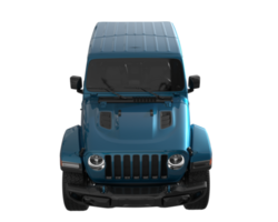 camionnette isolée sur fond transparent. rendu 3d - illustration png