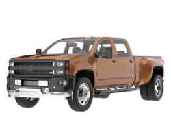 Pickup truck isolated on transparent background. 3d rendering - illustration png