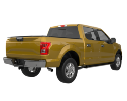 Pickup truck isolated on transparent background. 3d rendering - illustration png