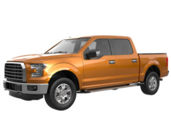 Pickup truck isolated on transparent background. 3d rendering - illustration png