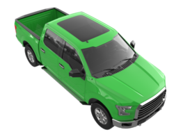 Pickup truck isolated on transparent background. 3d rendering - illustration png