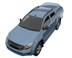 Pickup truck isolated on transparent background. 3d rendering - illustration png