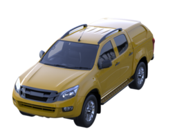 Pickup truck isolated on transparent background. 3d rendering - illustration png