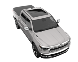 Pickup truck isolated on transparent background. 3d rendering - illustration png