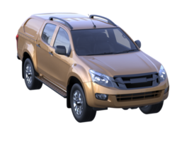 Pickup truck isolated on transparent background. 3d rendering - illustration png