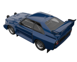 carro de corrida isolado em fundo transparente. renderização 3D - ilustração png