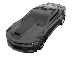 voiture de course isolée sur fond transparent. rendu 3d - illustration png