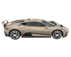 voiture de course isolée sur fond transparent. rendu 3d - illustration png