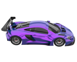 Race car isolated on transparent background. 3d rendering - illustration png