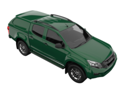 Pickup truck isolated on transparent background. 3d rendering - illustration png