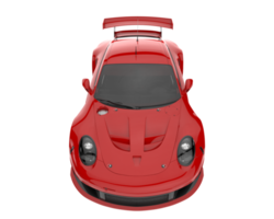 carro de corrida isolado em fundo transparente. renderização 3D - ilustração png