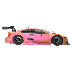 Race car isolated on transparent background. 3d rendering - illustration png