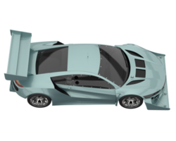 carro de corrida isolado em fundo transparente. renderização 3D - ilustração png