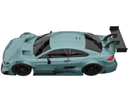 Race car isolated on transparent background. 3d rendering - illustration png