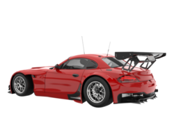 Race car isolated on transparent background. 3d rendering - illustration png